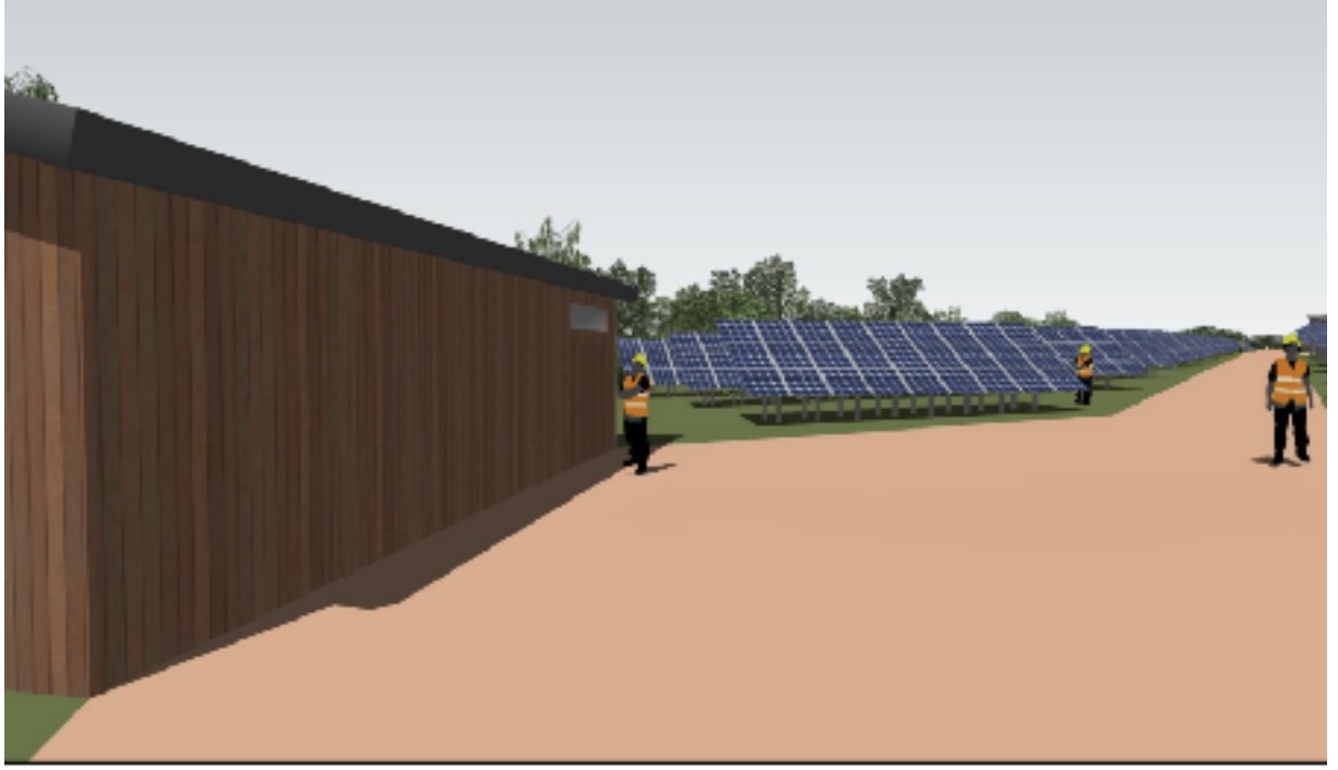 Architect's illustration of solar Farm